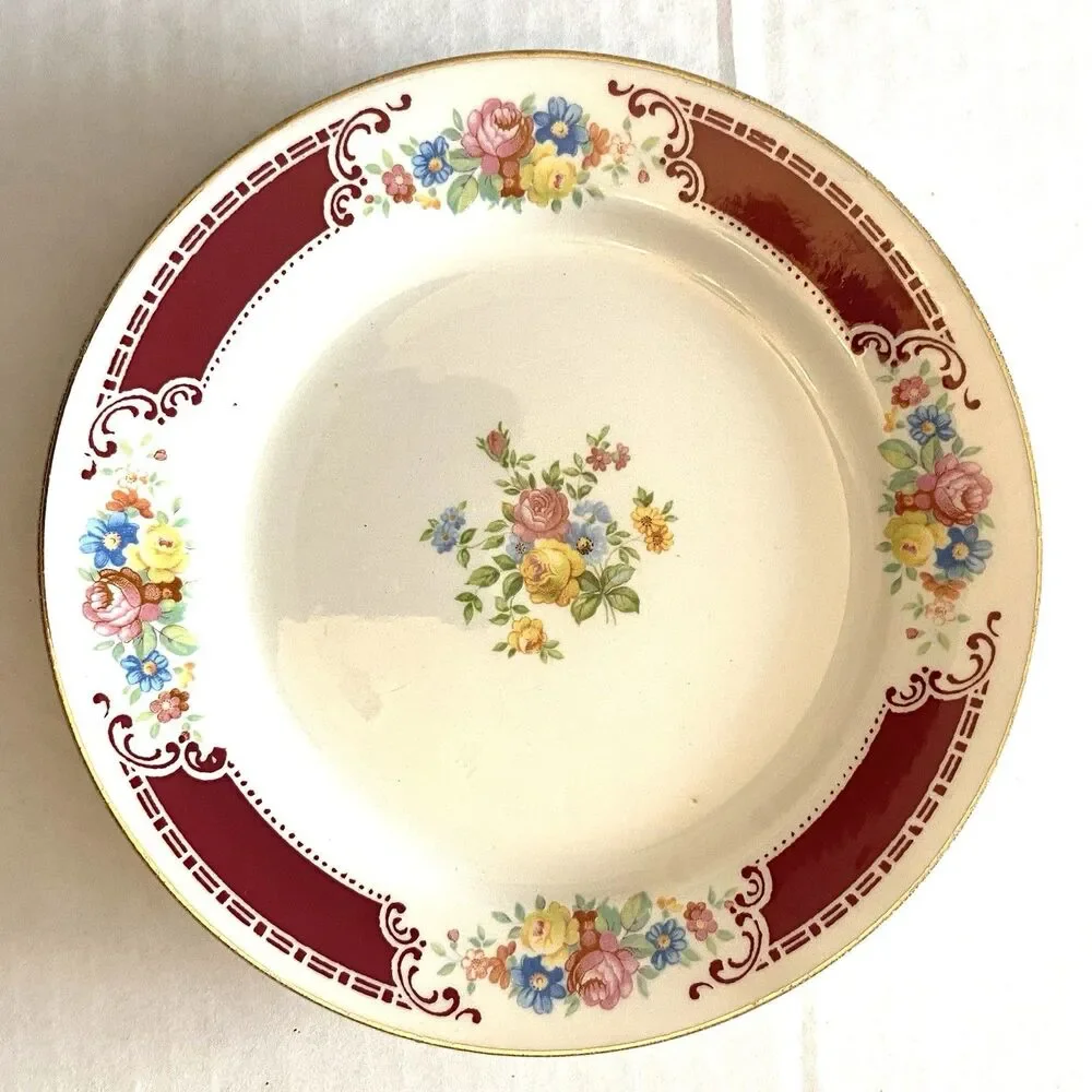 Vintage Homer Laughlin Majestic Brittany Lady Alice 6.25